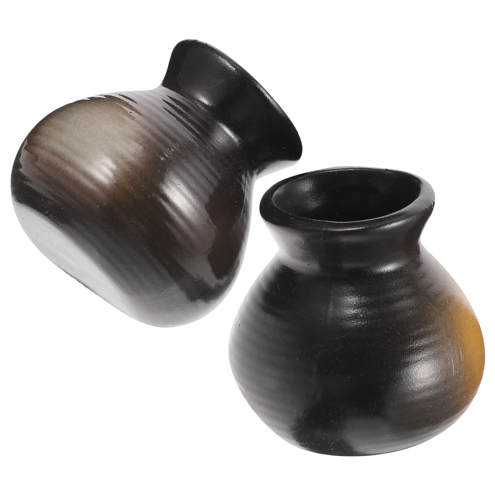 

2Pcs Sushi Dry Ice Pot Ceramic Dry Ice Container with Underglaze Finish Smooth Easy for Sashimi Bar and Home Use