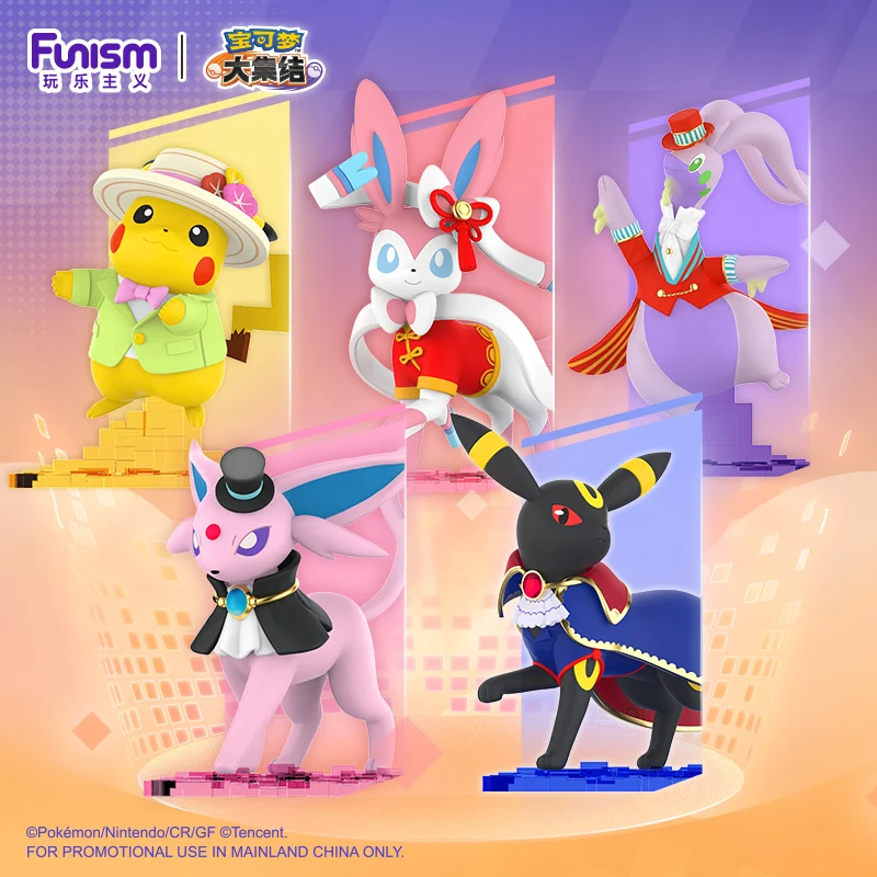 En Stock Original PokéMon Unite G8 modelo Pikachu Sylveon Umbreon Espeon Goodra genuino diseñador figuras de acción adornos Juguetes