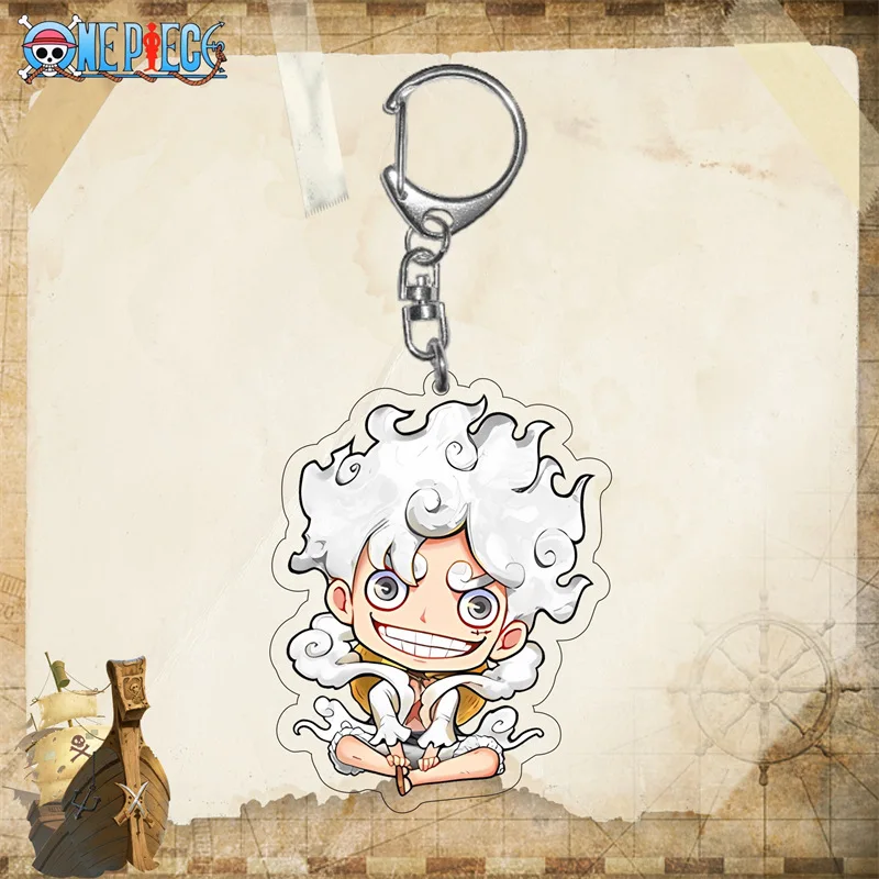 2024 New Anime ONE PIECE Law Joy Boy luffy Ace Figure Acrylic Keychain Pendant Model Toys Collect Cosplay props Gifts