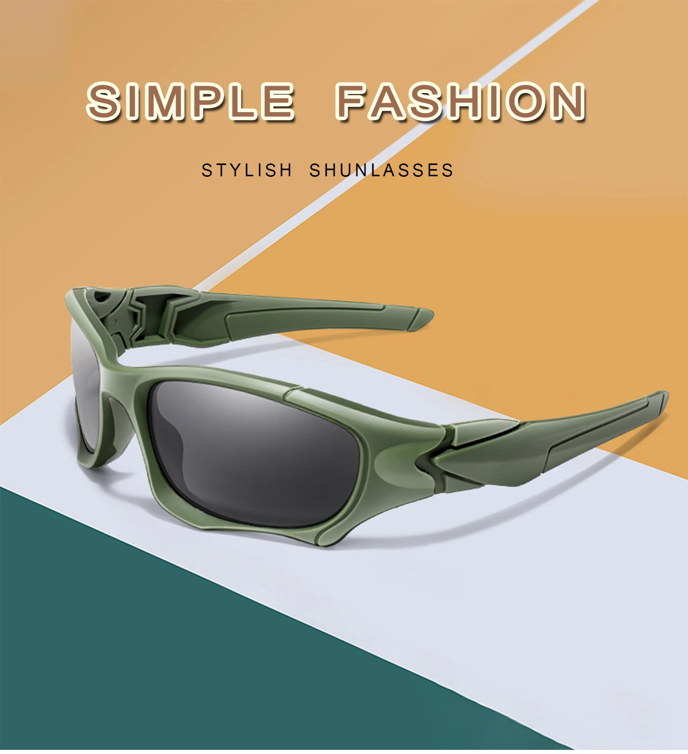 Klassische polarisierte Sonnenbrille für Damen und Herren, UV-Schutz, Fahren, Radfahren, Wandern, Angeln, Brillen mit ovalen Gläsern – Detail 1