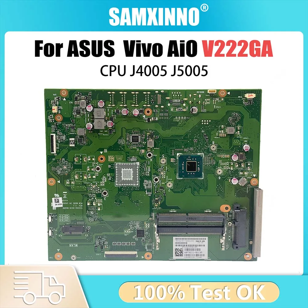 Carte mère V222GA pour ordinateur portable ASUS AIO, processeur J4005, J5005, DDR4, 100% testé entièrement OK