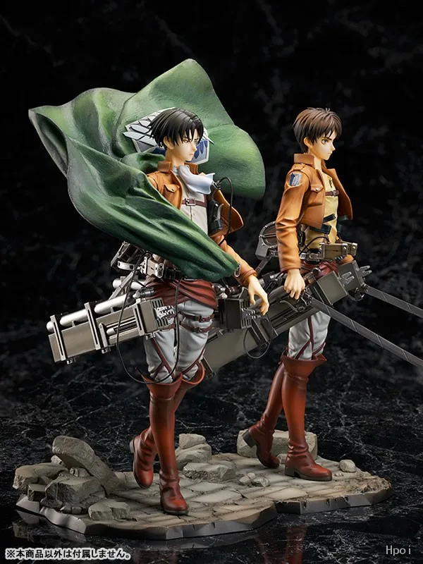 Hobbymax Original: Attack On Titan Eren Jaeger Levi Ackerman PVC Action Figure Anime Figure Model Toys Collection Doll Gift