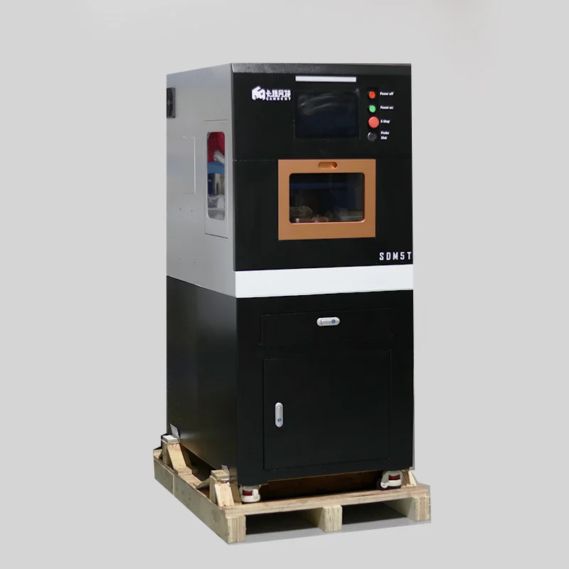SDM5T 5-axis Black  CAD CAM Milling Machine for WAX PMMA Zirconia Emax Peek Titanium