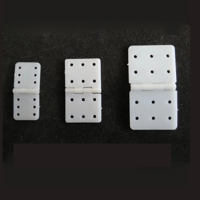 20pcs/lot Nylon & Pinned Hinge 20x36mm 16x29mm 12x24mm For RC Airplane Plane Parts Model Replacement