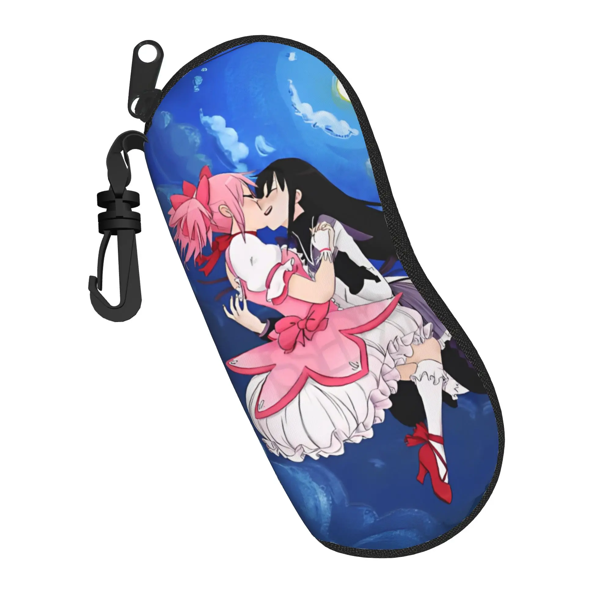 Estuche para gafas Puella Magi Madoka Magica y Homura, accesorios de moda unisex, caja de almacenamiento para gafas de sol de anime Kyubey, caja para gafas de sol