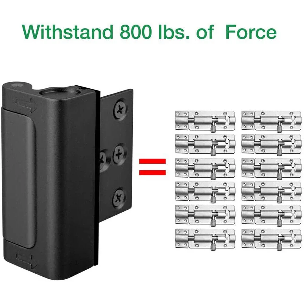 Strong Latch ล็อคประตู ล็อคประตูรักษาความปลอดภัย ล็อคประตูอลูมิเนียมอัลลอยด์สําหรับงานหนัก การรักษาความปลอดภัยภายในบ้านที่เพิ่มขึ้น Childproof และทนทาน