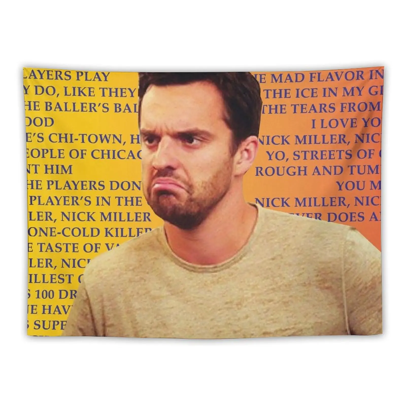 

nick miller nick miller stone cold Tapestry Bedrooms Decor Home Supplies Aesthetic Room Decor Korean Tapestry