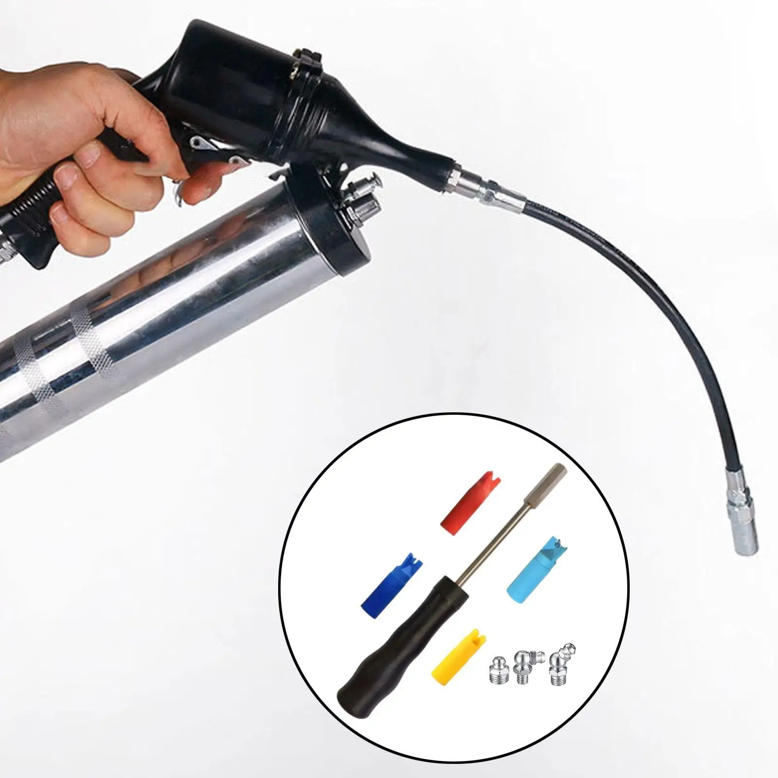 

Очиститель для смазки Zerk Очиститель для смазки Премиум, долговечность Портативный Простой в использовании Высокая производительность Практичный Профессиональный