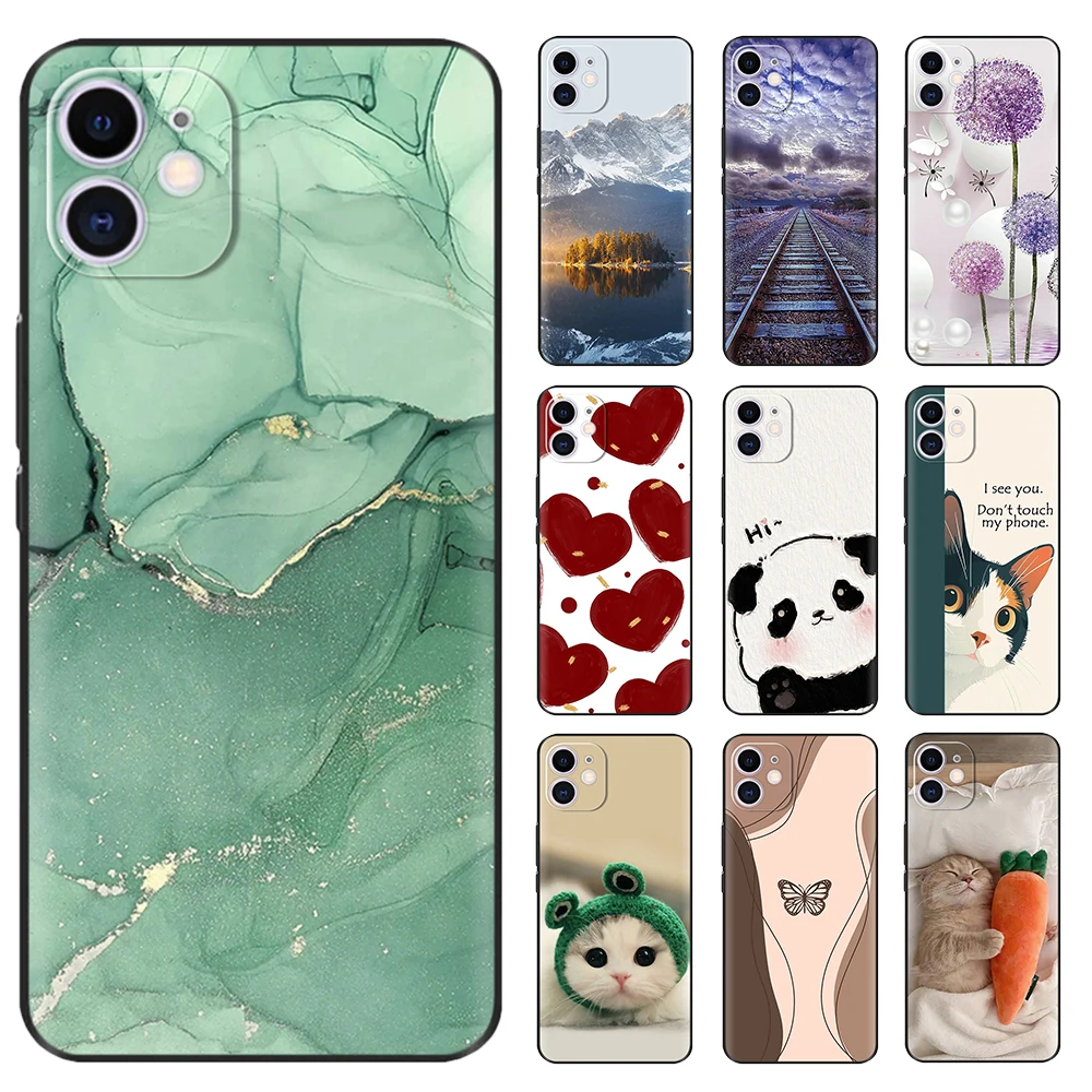 Capa à prova de choque para iphone 11 pro max caso animais pintados capa macia coque para iphone 11 pro max iphone11 capa protetora para