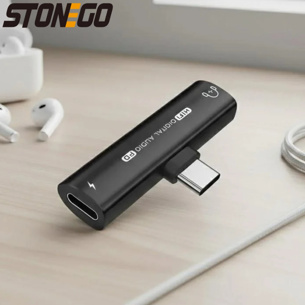 

Type C Adapter 35mm Headset Audio Adapter Cable 2 in 1 for Mobile Phones Tablets Type C Devices