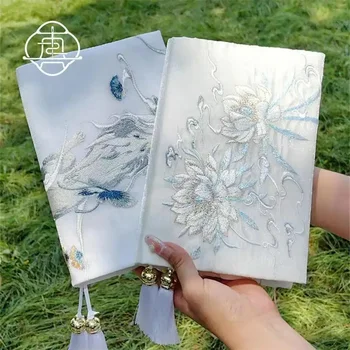 【Snowflake Snow Fox】Original handmade A5 A6 notebook covers protective book sleeve crafted cloth products diary cover, in stock