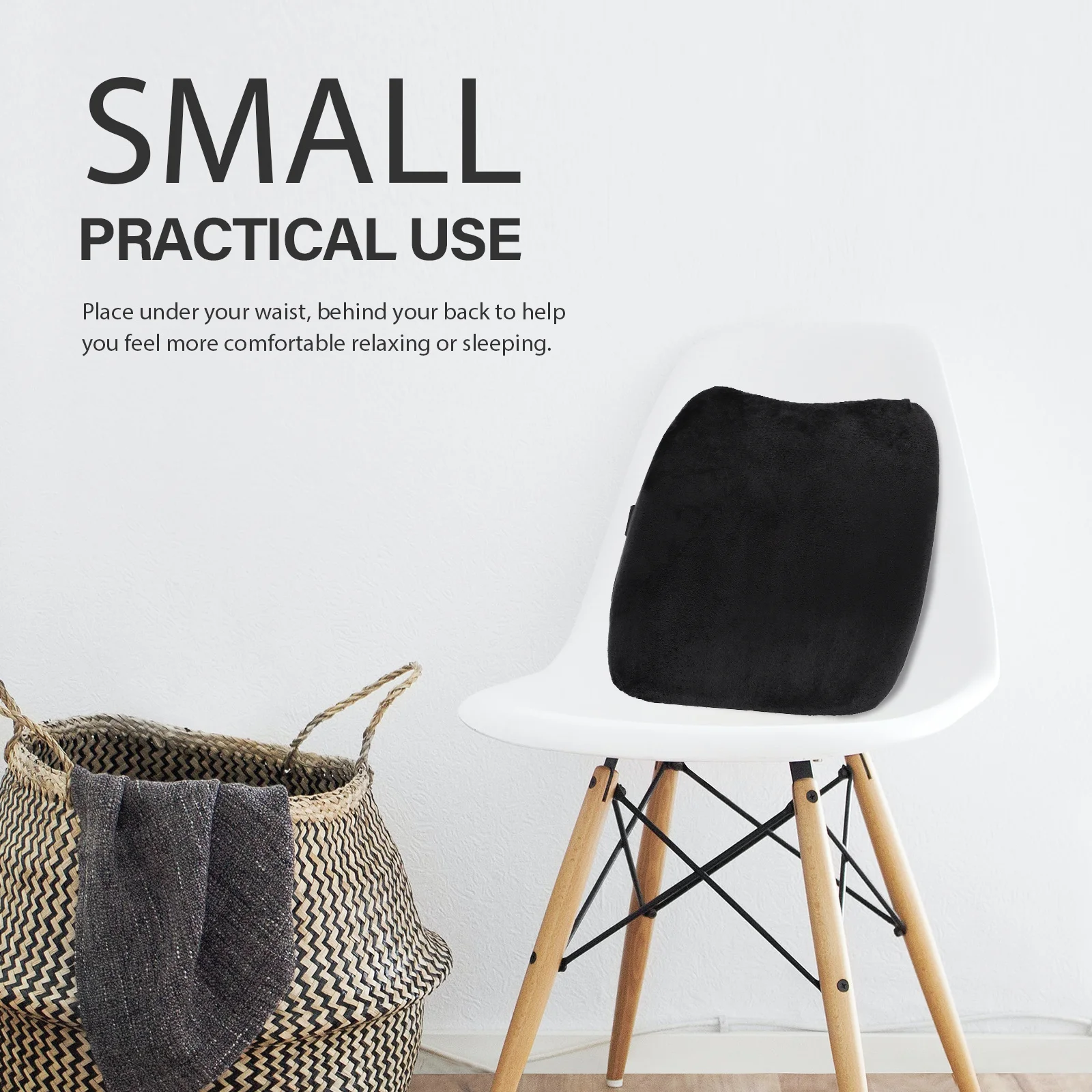 

Memory Foam Waist Pillow Ergonomic Breathable Back Cushion Comfortable Support for Office Household Relaxation