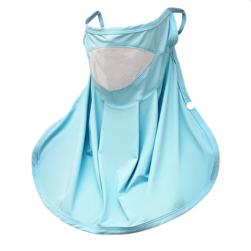 6A-Golf Sunscreen Mask Ladies Breathable Ice Silk Mask Plus Size Sunscreen Scarf