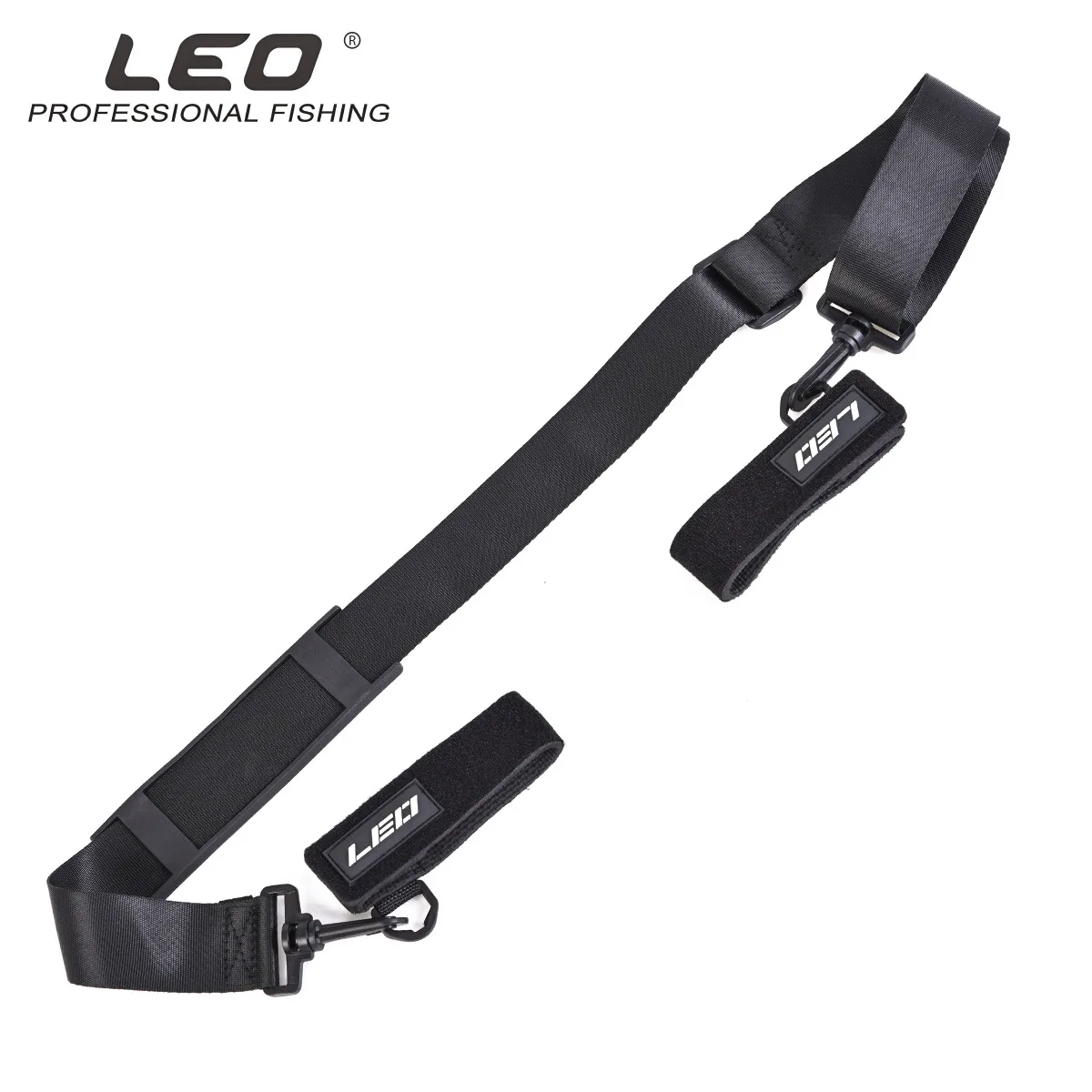 LEO Adjustable  Fishing Rod Carrying Strap Sling Shoulder Belt Security Tools Nylon Lure Rod Magic Tape Strap Tackle Accessories