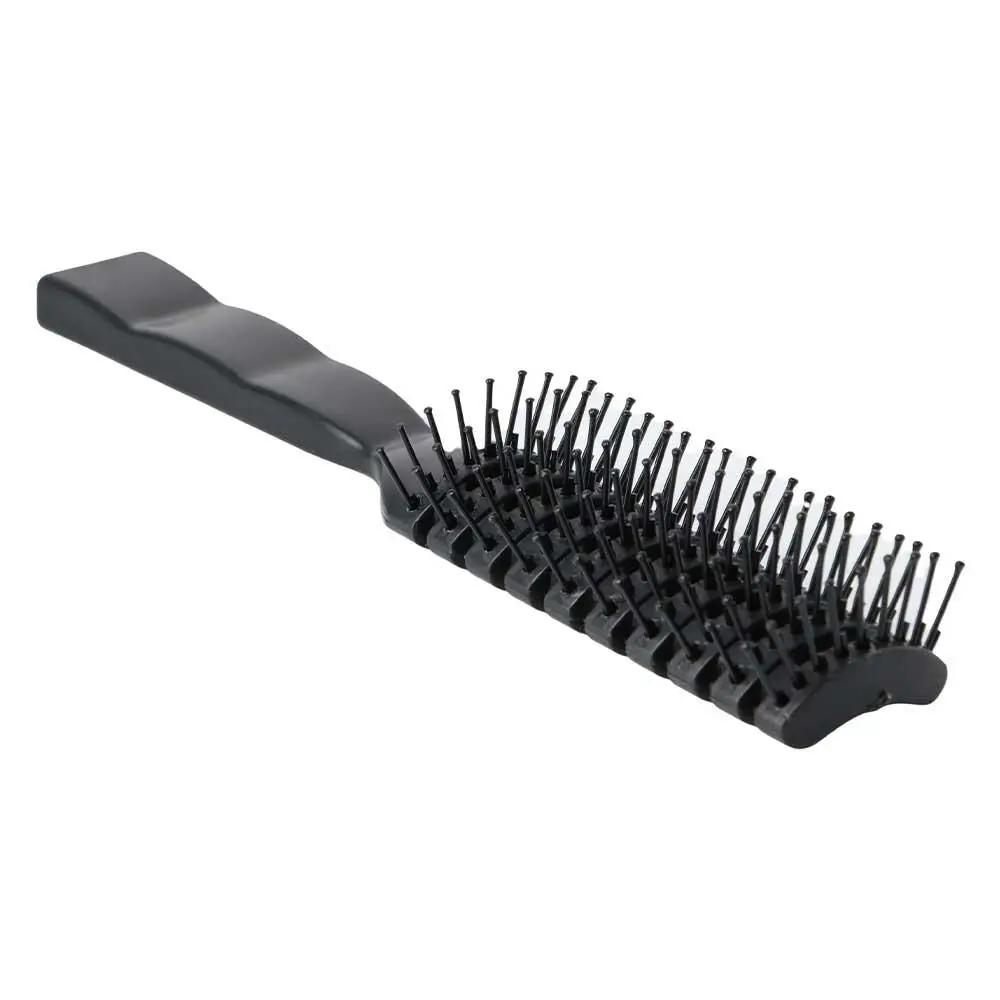 Plastic Detangling Vent Brush Black Professional Anti-static Heat Comb Durable Anti-slip Massage Ribs Hair Comb Barber