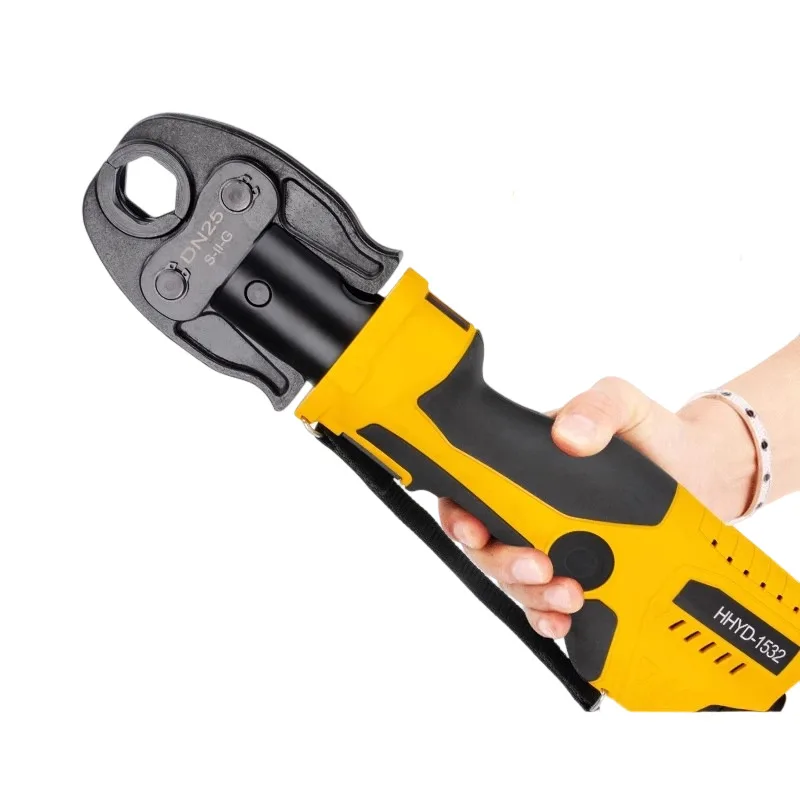 

HHYD-1532 Hydraulic Crimping Tool 1.9T Force & 30mm Stroke | 12V 1.5Ah Li-Ion Battery | 120 Crimps/Charge | Lightweight 2.45kg
