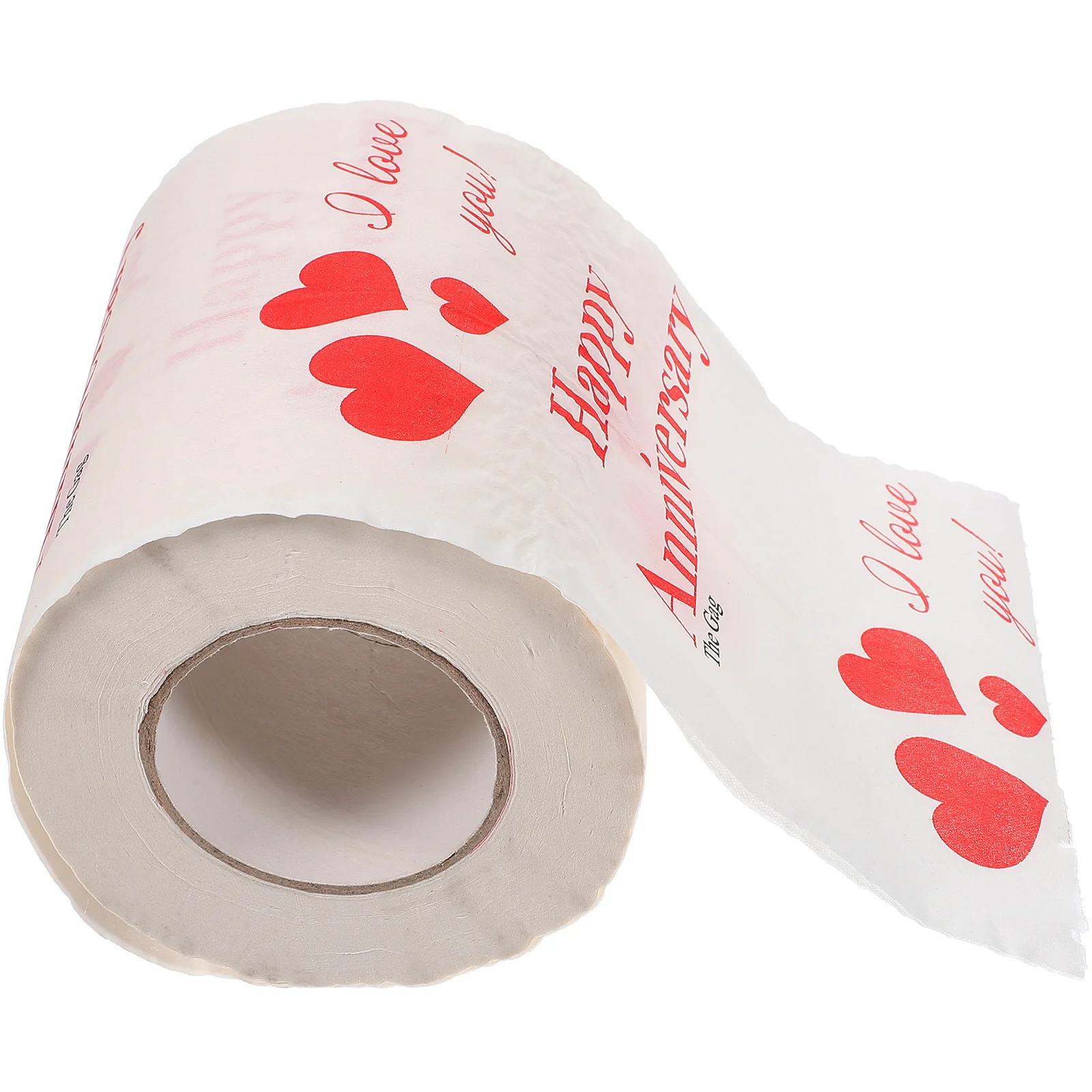 

1 Roll Soft Printed Toilet Paper Valentine Theme Absorbent Down Decorative Bath Tissues for Bathroom Kitchen Napkin
