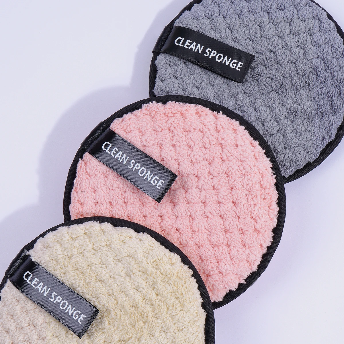 MAANGE 3PCS Reusable Makeup Remover Pads Microfiber Face Towel Cloth Makeup Wipes Washable Cotton Pads Skin Care Cleansing Puff