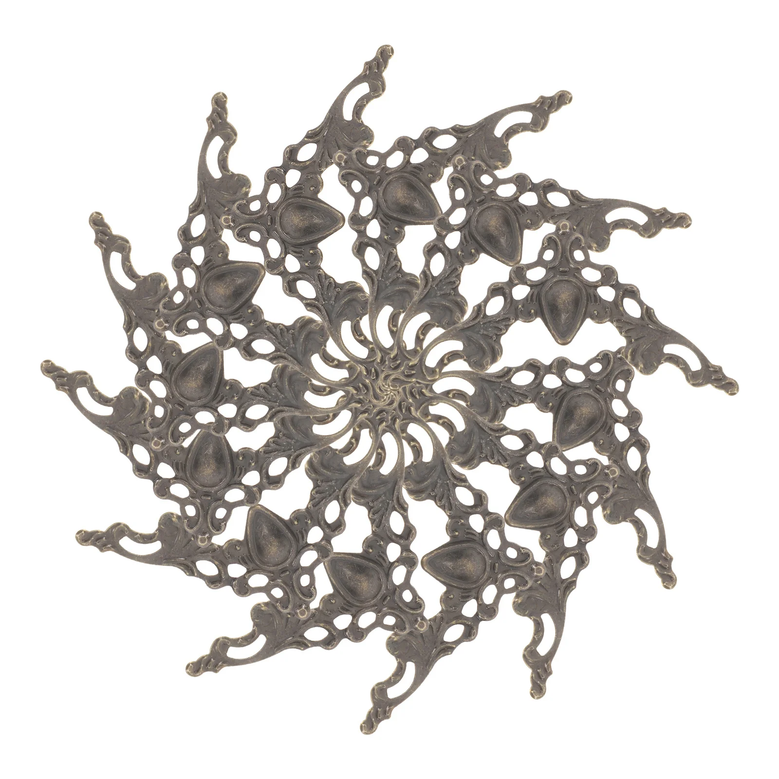 

12Pcs Iron Decorative Corner Protectors for Furniture Photo Albums Jewelry Boxes Scrapbooking Projects Table Corner Covers