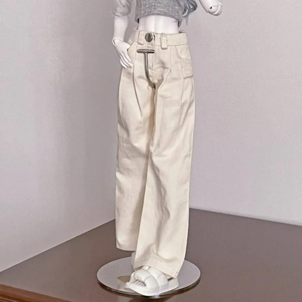 新しいファッションワイドレッグパンツ Tシャツカジュアルウェア人形アクセサリープリンセス服トップスズボン 1/4 BJD 人形 45 センチメートル