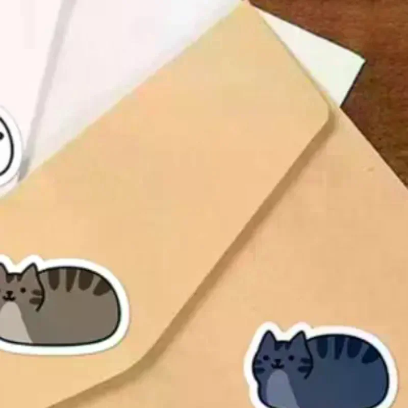 500PCS Kawaii Cartoon Kat Tuo Tuo Roll Stickers Skateboard Laptop Bagage Skateboard Telefoon Cadeau Waterdichte Telefoon Leuke Sticker