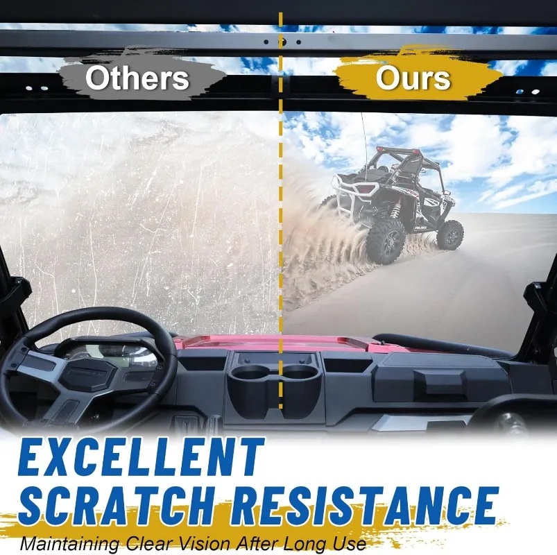 1000-Windschutzscheibe, Ranger-Front-Vollwindschutzscheibe, kompatibel mit Polaris Ranger XP 1000 2017–2025, Ranger Cr