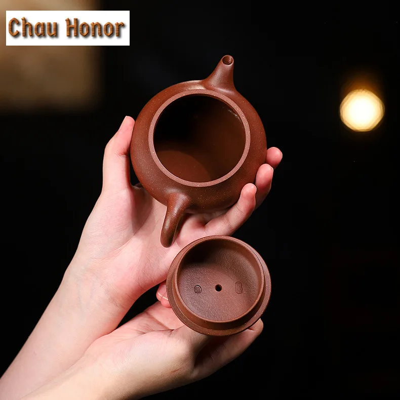 180ml Vintage Yixing Purple Clay Teapots Famous Handmade Ming Stove Pot Raw Ore Mud Tea Infuser Kettle Chinese Zisha Tea Set