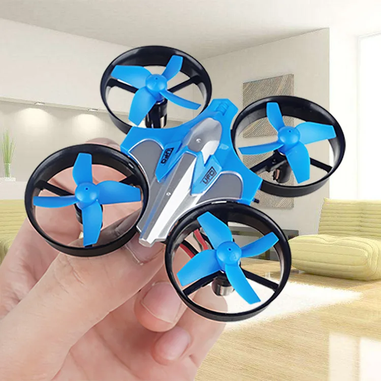 Mini Quadcopter Controle Remoto Modelo de Avião, Brinquedos de Aniversário para Crianças, Rotação 360 °, Altura Fixa, Um Retorno Chave, Pequeno, 2.4G, Novo