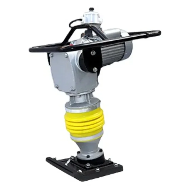 Small hand-held vertical electric gasoline and diesel tamping machine