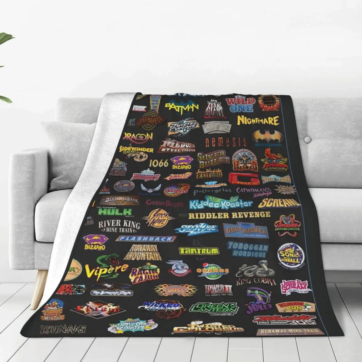 Roller Coasters Blankets Fleece Super Soft Sofa Throw Blankets For Home Bedroom Outdoor Throws Bedspread Quilt