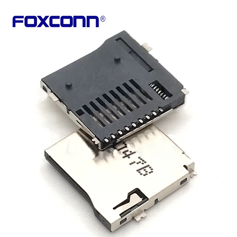 Foxconn WQ21801-B2180-7F Originele Connector Micro Sd Tfself-Elastische Soort Van Chuck