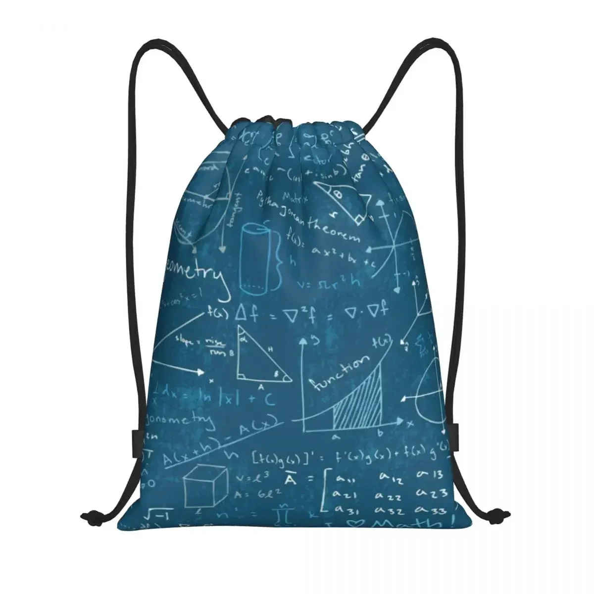 Mathematics Formulas Maths Drawstring Backpack Women Men Sport Gym Sackpack Foldable Science Geek Teacher Gift Training Bag Sack