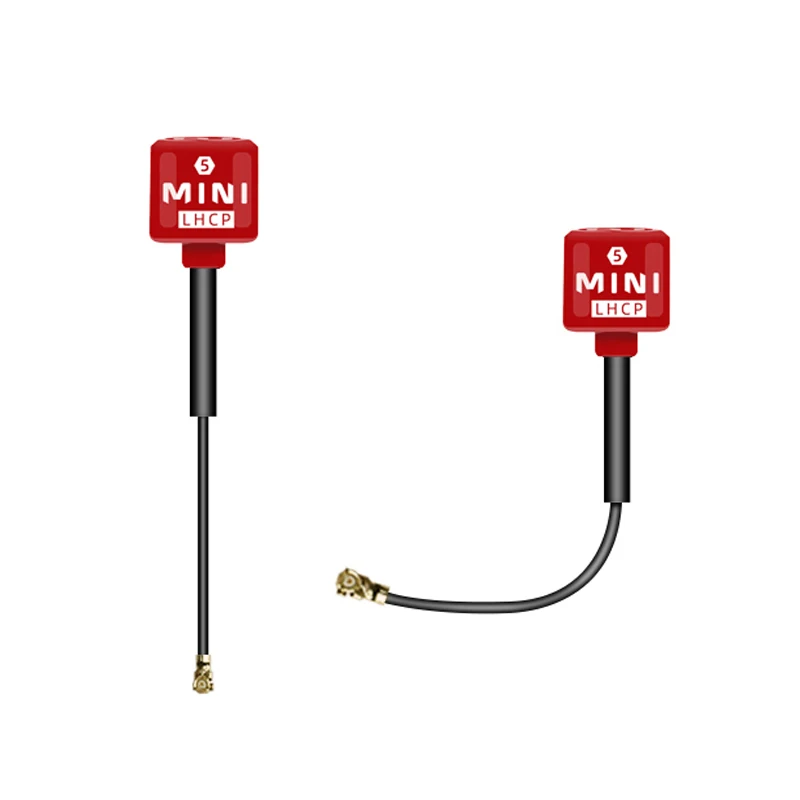 قصير 5.8G مصاصة 5 LHCP هوائي مكاسب عالية 2.8Dbi SMA/UFL(IPEX)/MMCX ل Caddx فيستا الرقمية HD DJI وحدة الهواء FPV نظام الطائرة بدون طيار