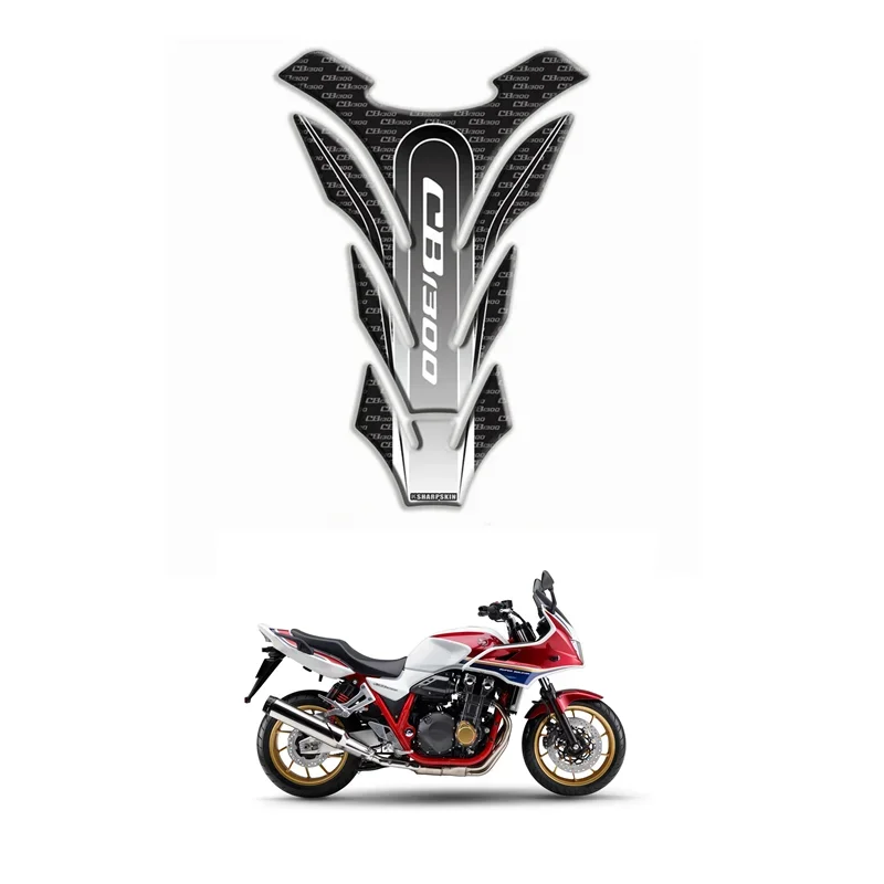 FOR HONDA CB1300 Fishbone Protective Decals Motorcycle Tank Pad Protector 3D Gel Sticker Decal - B MOTO