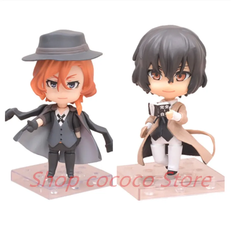 Figuras de ação Bungo Cães Vadios Osamu Dazai # 657 Nakahara Chuuya # 676 Anime Figura Modelo Brinquedos Bonitos para Crianças PVC Presente de Natal