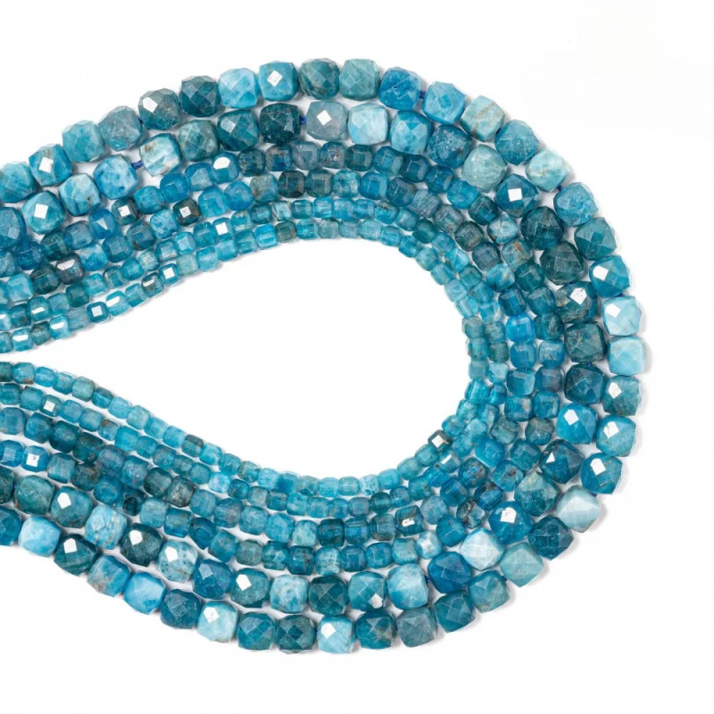 Bloque de material natural azul grisáceo de 2.5m - 4m para piezas de joyería semiterminadas, fabricación de pulseras, collares y prendas de vestir