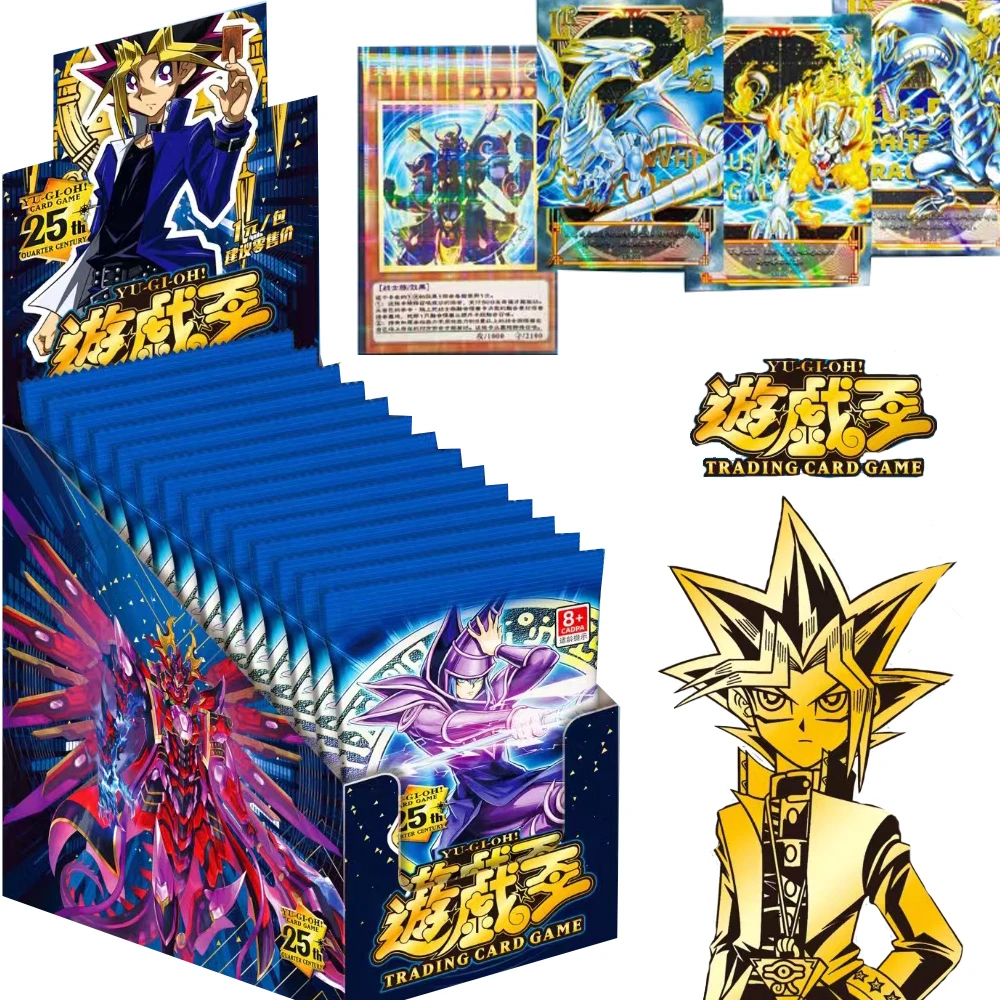 

Wholesale Yu Gi Oh Card Collection Magic Animation Mutou Yūgi Rare Limited Edition Dazzling Cool Cards Game Toys Children Gifts