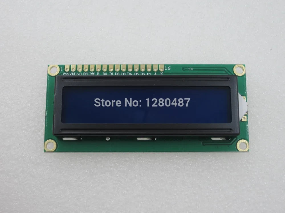 HAILANGNIAO 2 PCS lcd 1602 (Tela Azul) Módulo de Exibição LCD de Caráter de Tela Azul Blacklight Novo 16X2