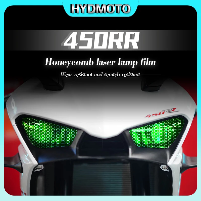 

For KOVE 450RR 450rr 450RR protective film honeycomb laser light film headlight film taillight sticker accessories modification