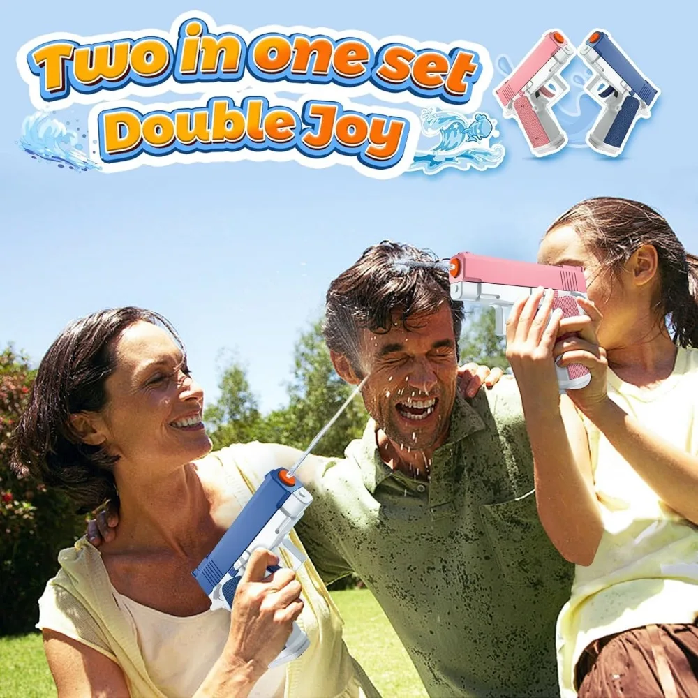عبوة من مسدسات المياه اليدوية الصغيرة الرائعة - ألعاب مسدس الماء سوبر سكويرت للأطفال والكبار، لعب حمام السباحة على الشاطئ في الصيف في الهواء الطلق، بدون بطارية #6