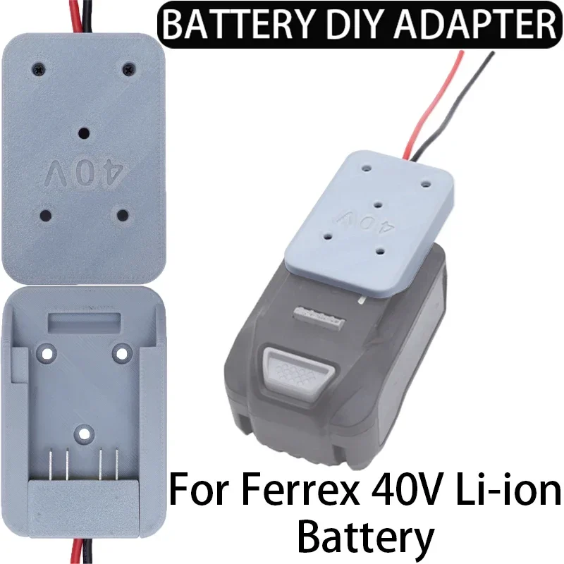 For Ferrex 40V Li-ion battery DIY adapter self-transformed toy car, robot DIY power supply 14AWG wire gauge DIY adapter