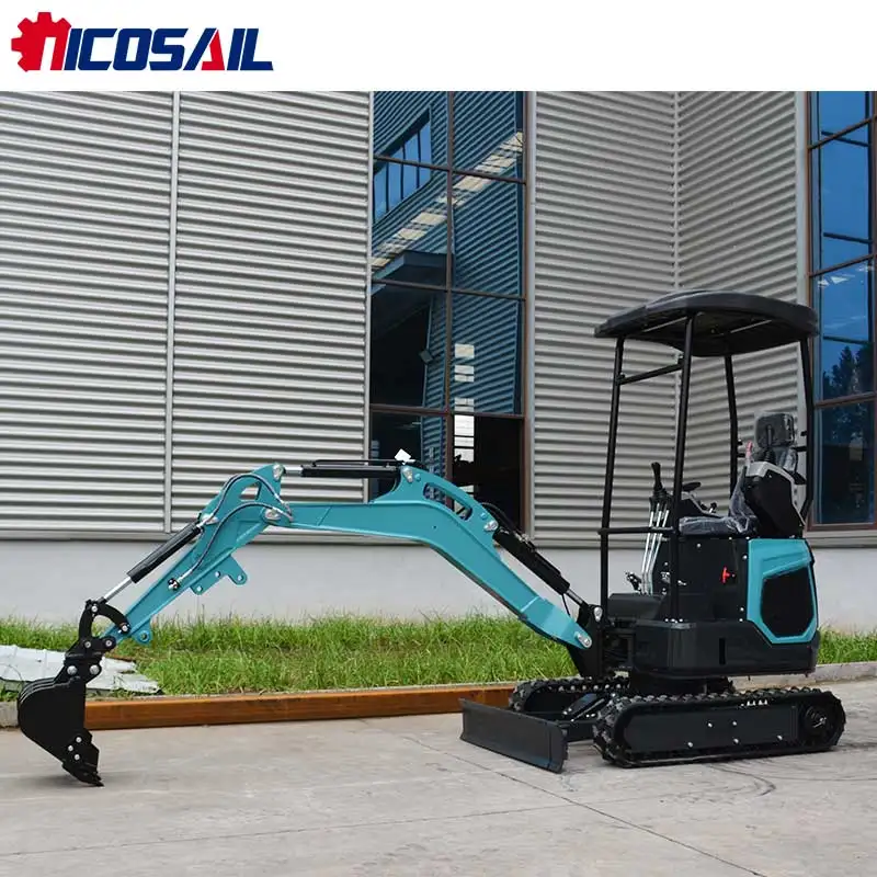 حفارة زاحفة صغيرة لأعمال المزرعة والبناء - حفارة مدمجة رخيصة الثمن وشحن مجاني مع تقنية الزاحف #1