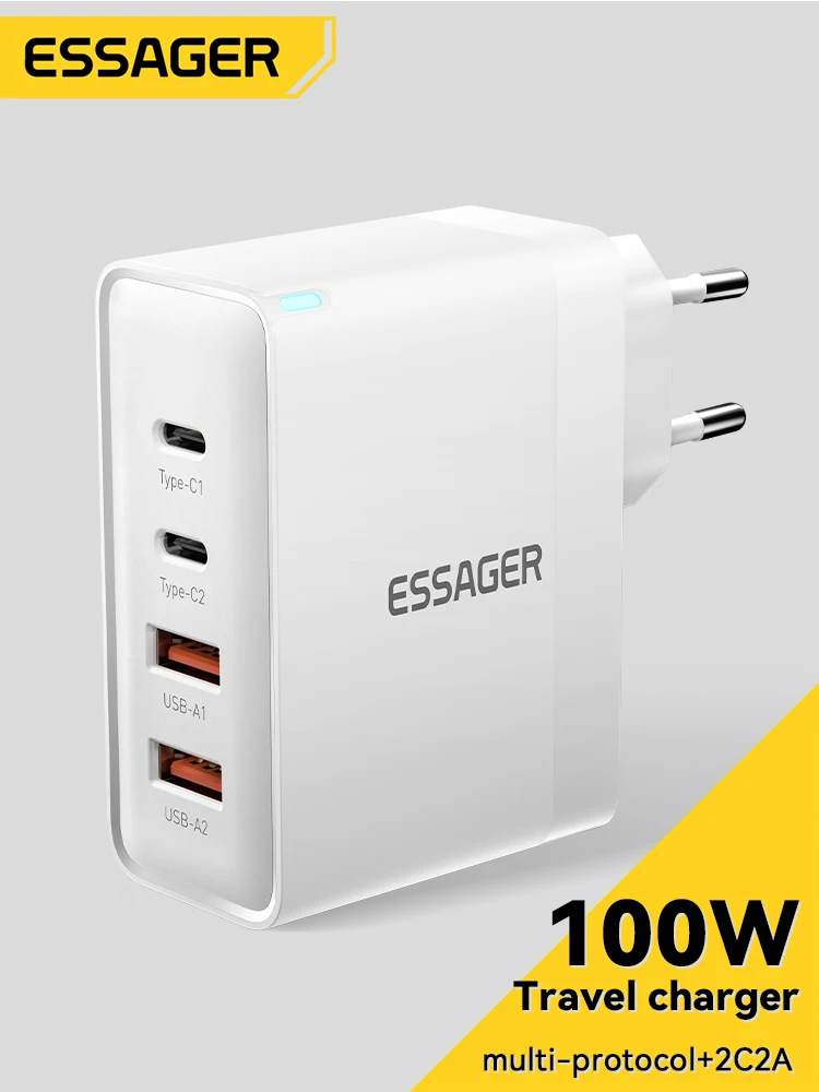 Ładowarka 100W USB typu C 65W PD szybkie ładowanie 4.0 3.0 typu C szybkie ładowanie dla iPhone 14 13 12 Xiaomi Macbook 13 Pro Laptop — zdjęcie 2