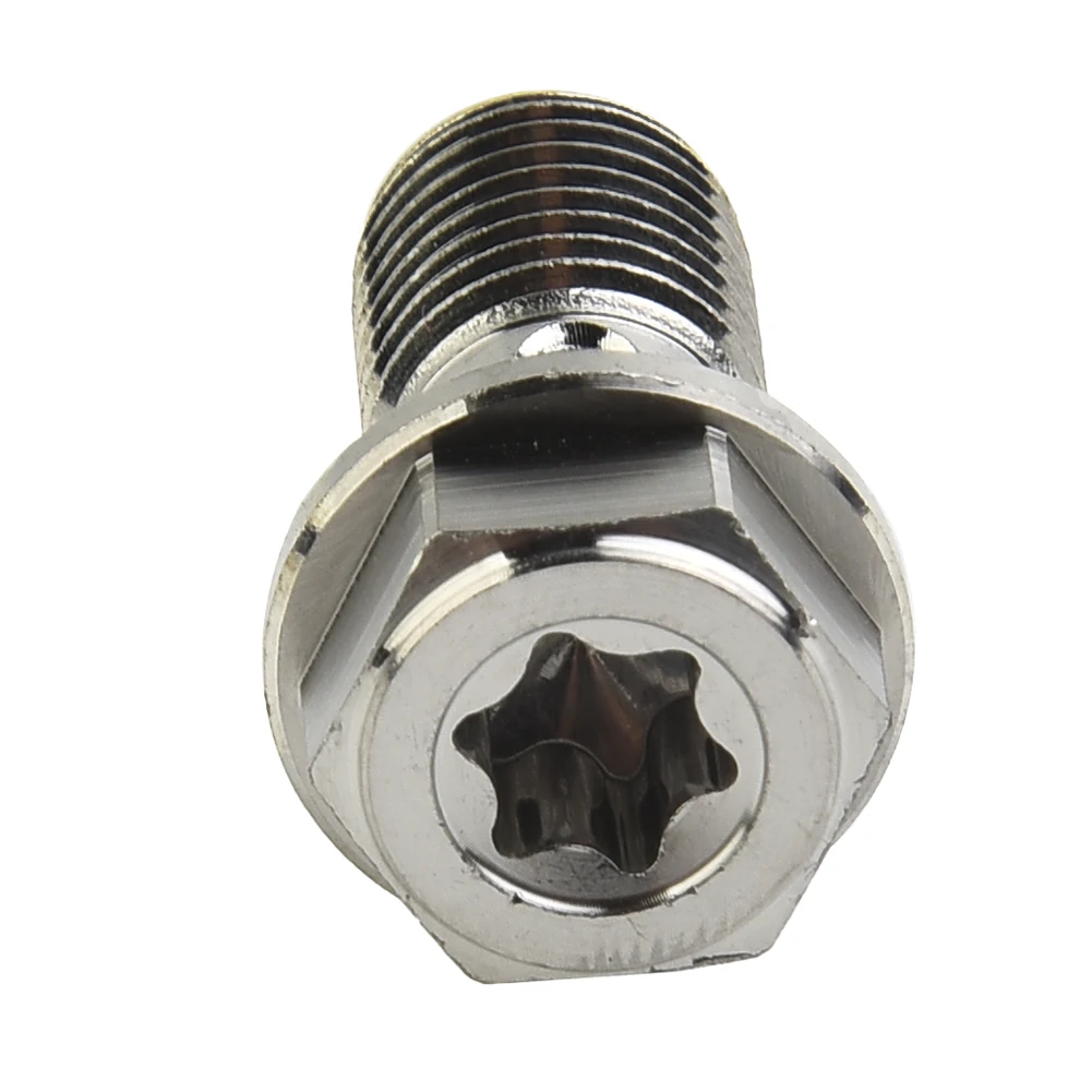 For Stainless Steel Banjo Bolt M10-1.25mm Pitch 27.3mm Total Length 21.7mm Thread Length for Nissin Single Brake Line Systems