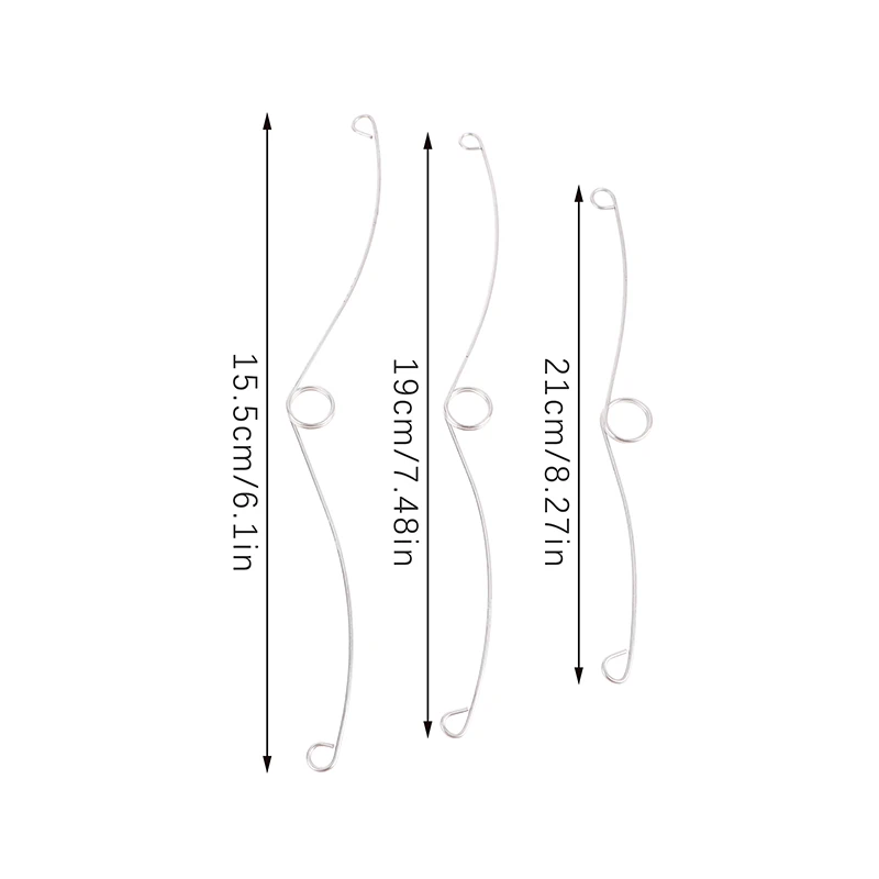 2Pcs High Quality Exhaust Fan Springs Clips Wire Forming 15.5/19/21CM Stainless Steel Spring Clips