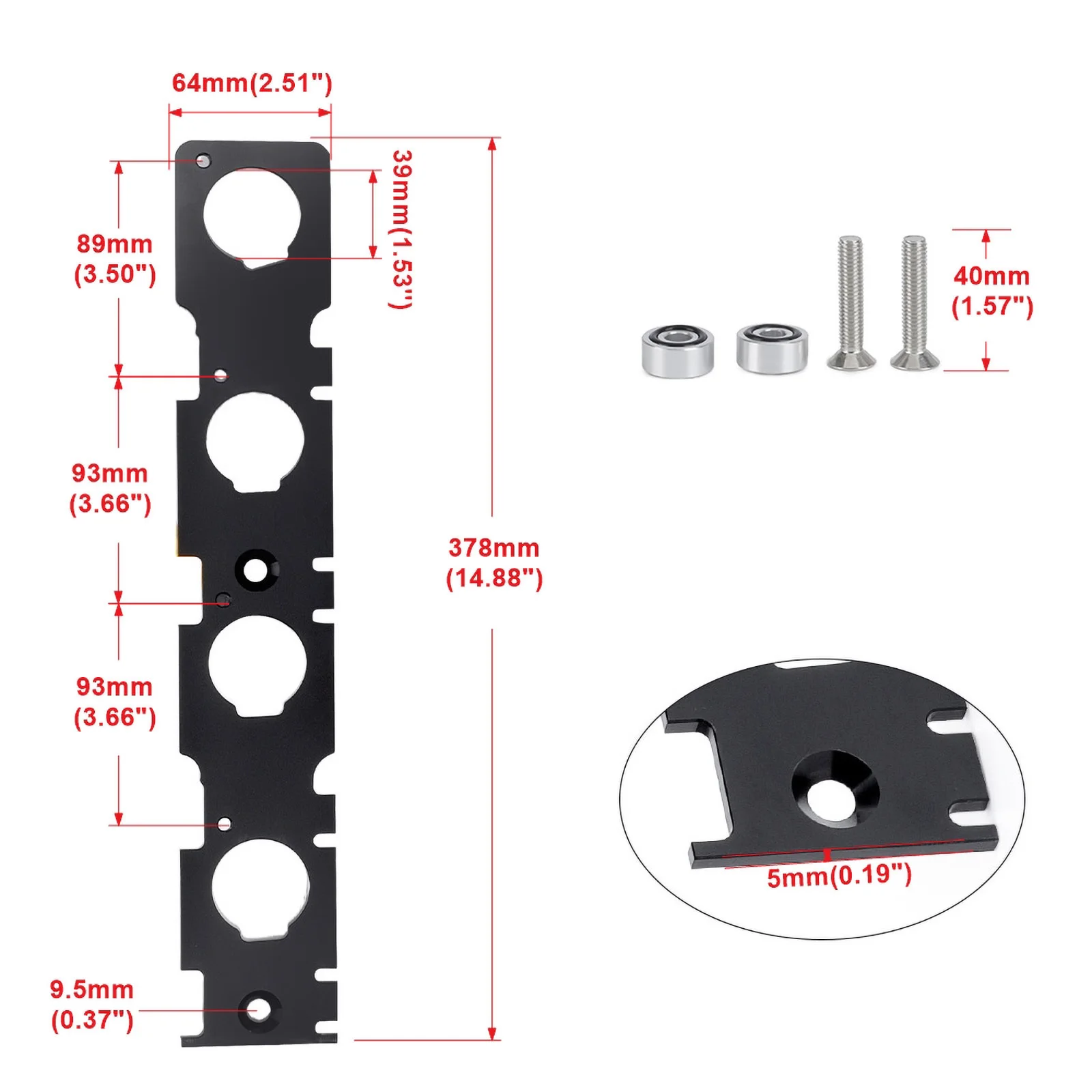 CNSPEED Coil Plate Kit Aluminum  Coil on Plug Cop Conversion Kit For Honda Prelude H22 F20B H23A VTEC Ignition Coil Brackets