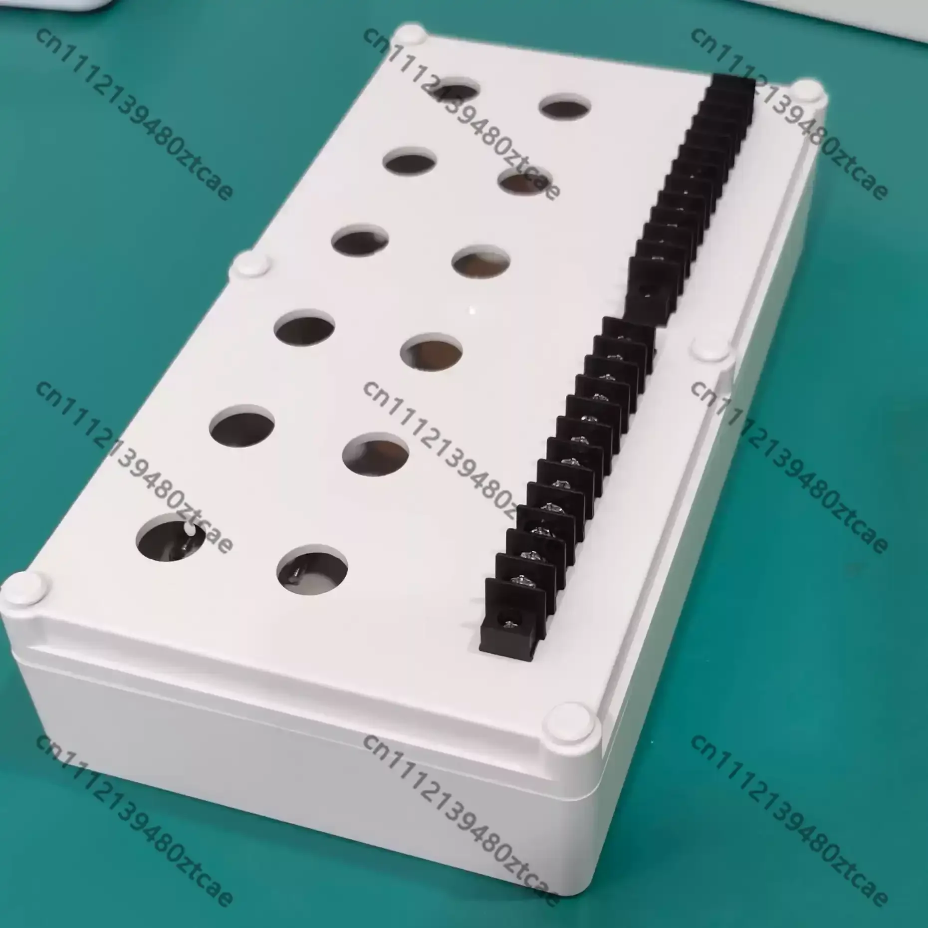 12 Holes Push Button Indicator Box With 24-Position Terminals Perforated Panel  Debug Box For Training Console Learning Practice