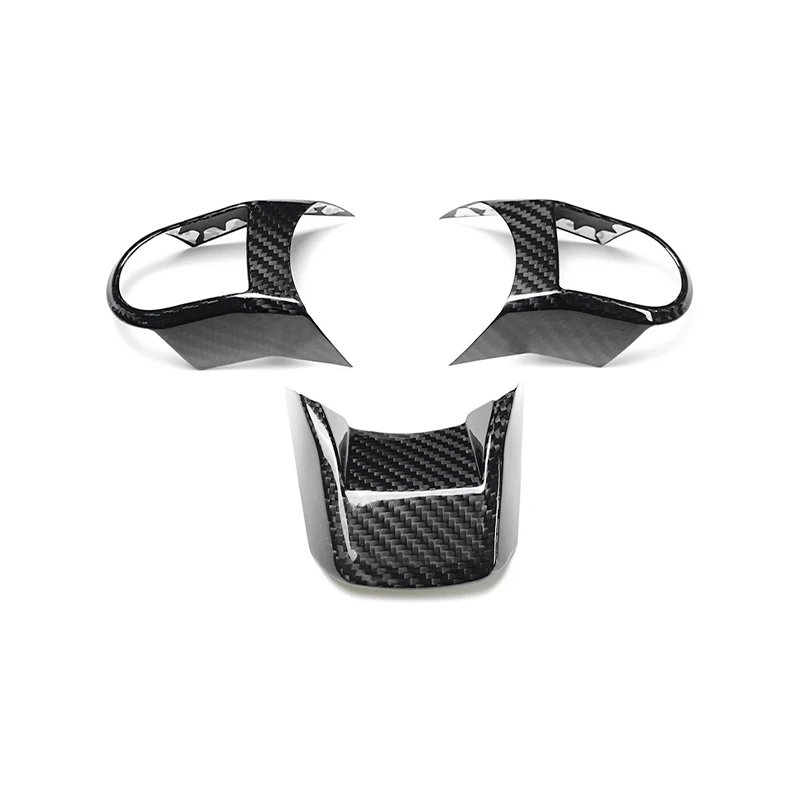 For BMW MINI Cooper S F54 F55 F56 F57 F60 2022 2023 Car Steering WWheel Carbon Fiber Decorative Cover Car Interior Stickers