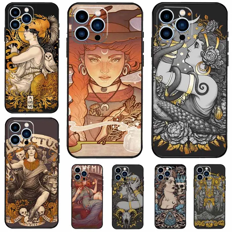 Gothic Witch Witchcraft Case For Samsung Galaxy M56 M16 M36 M13 M15 M35 M55 M11 M14 M34 M54 M31 M53 M51 M12 M32 M52