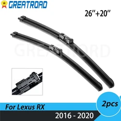 Wiper LHD Front Wiper Blades For Lexus RX RX200t RX300 RX450h 2016 - 2020 Windshield Windscreen Front Window 26''+20''